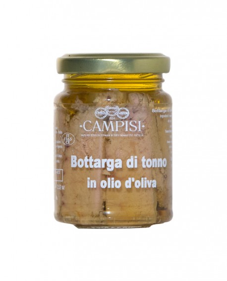 Bottarga di Tonno in Olio di Oliva - vaso vetro 100 g - Campisi